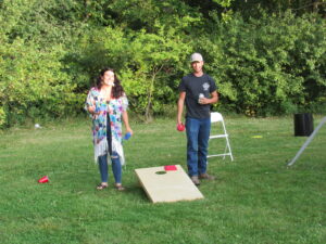 Playing games at the SG Employee Appreciation Party