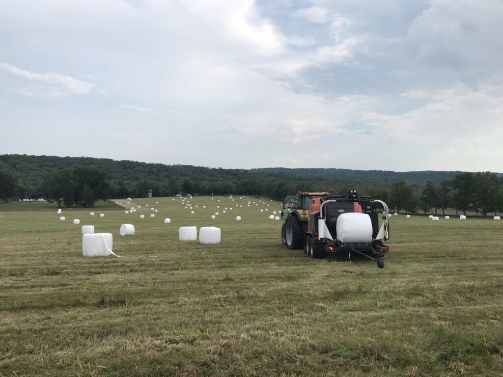 First hay cutting of 2021 at VA farm