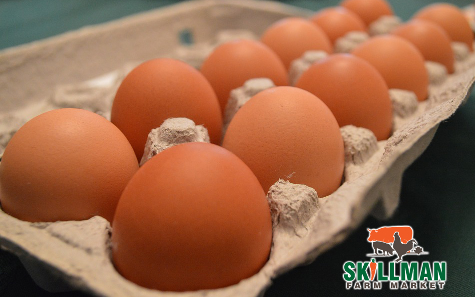 Skillman Farm Market and Butcher Shop is having a sale on our farms pasture raised chicken eggs