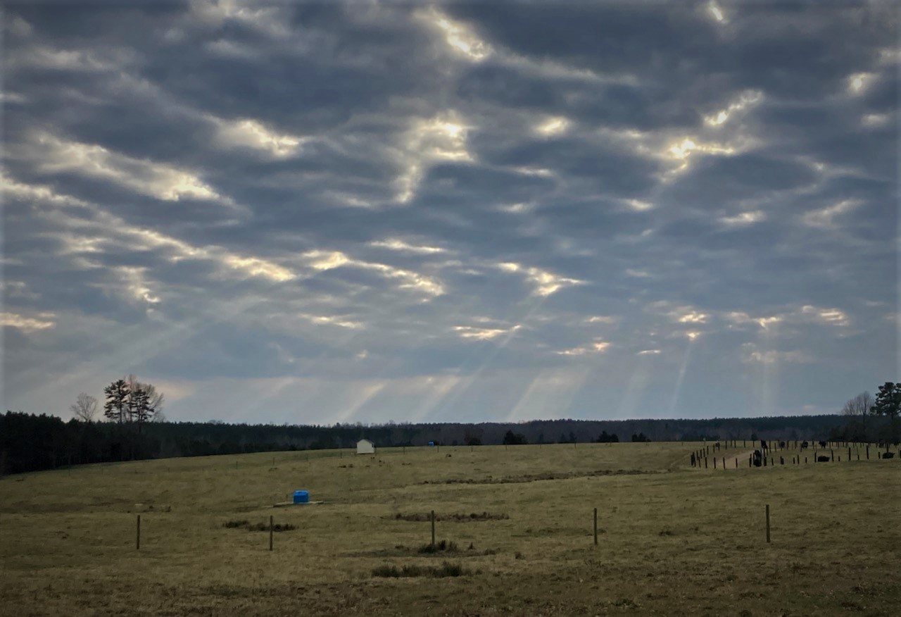 sky over VA farm